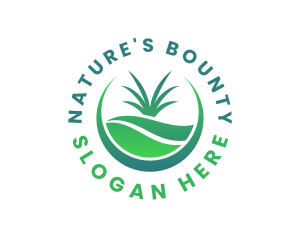 Grass Natural Landscaping logo design