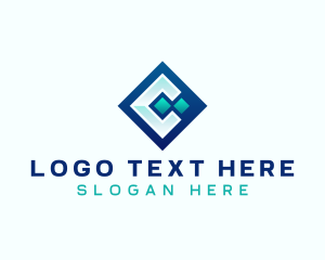 Diamond - Tech Multimedia Creative Letter C logo design