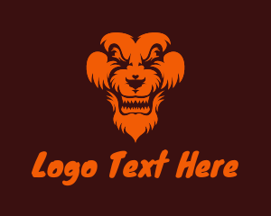 Angry - Jungle Lion Animal logo design