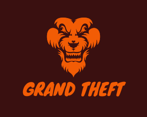 Gamer - Jungle Lion Animal logo design