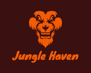 Jungle Lion Animal  logo design