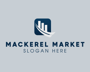 Rising Stock Market logo design