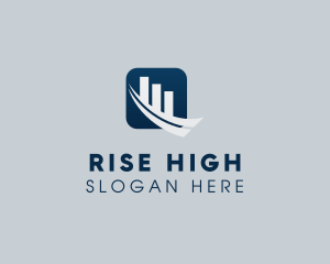 Rising Stock Market logo design