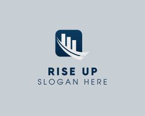 Rising Stock Market logo design