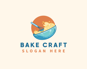 Whisk Baker Dough logo design