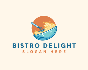 Whisk Baker Dough logo design