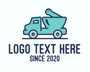 Truck - Blue Mortar & Pestle Truck logo design