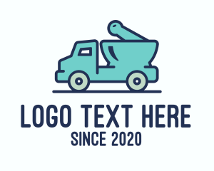 Mortar And Pestle - Blue Mortar & Pestle Truck logo design