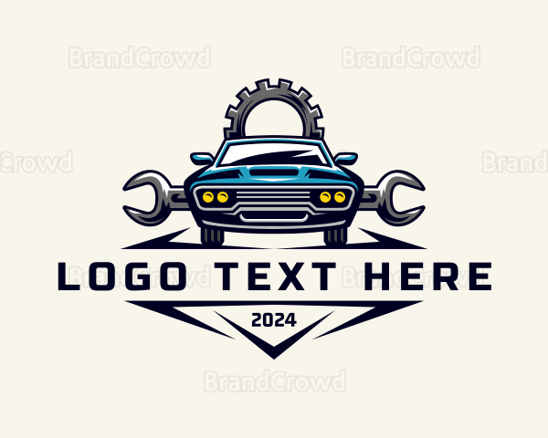 Automobile Gear Mechanic Logo