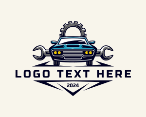 Garage - Automobile Gear Mechanic logo design