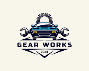 Automobile Gear Mechanic logo design