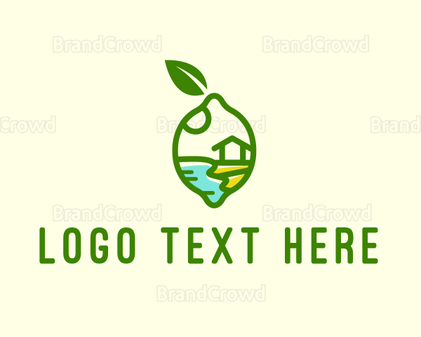 Lemon Lime Fruit Farm Logo