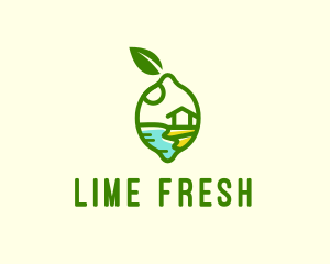 Lime - Lemon Lime Fruit Farm logo design