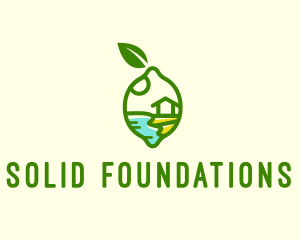 Fruit Juice - Lemon Lime Fruit Farm logo design