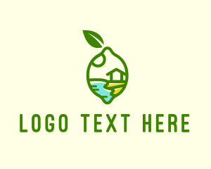 Pond - Lemon Lime Fruit Farm logo design