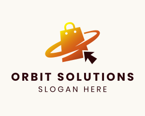 Online Shopping Orbit logo design