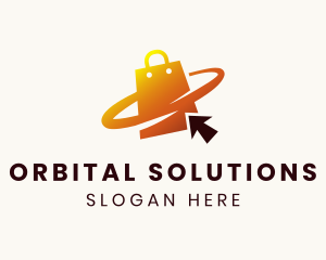 Online Shopping Orbit logo design