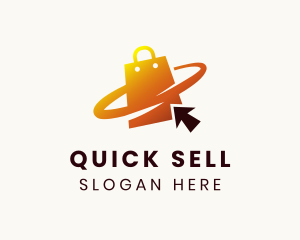 Online Shopping Orbit logo design