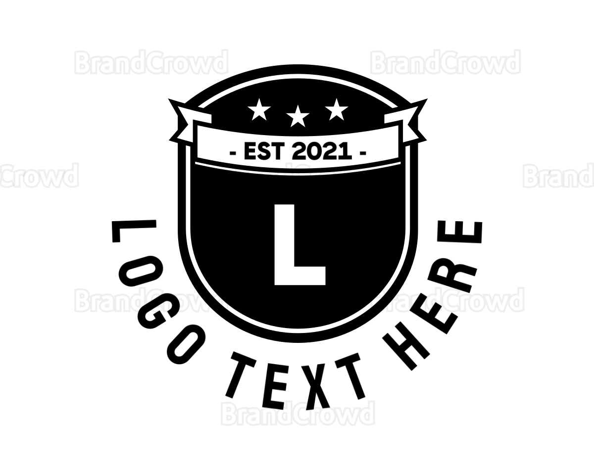 Shield Letter Emblem Logo