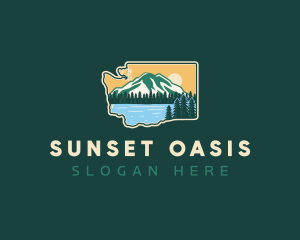 Mountain Lake Washington logo design