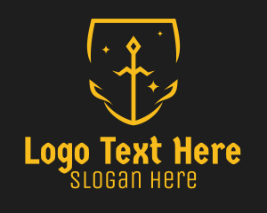 Golden Knight Badge  Logo