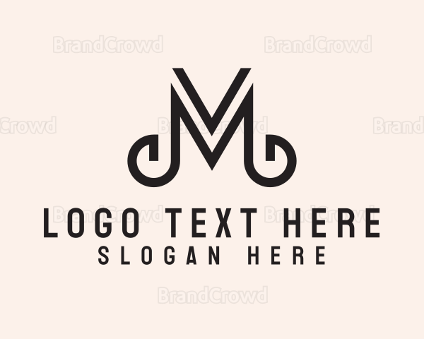 Interior Design Letter M Logo