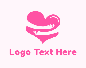 Arms - Romantic Love Hug logo design