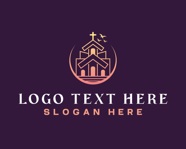 Almighty - Spiritual Religion Chapel logo design