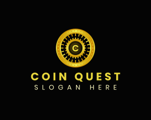 Coin Crypto Currency logo design