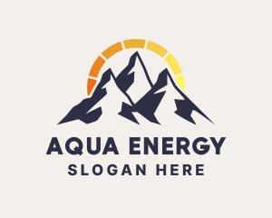 Natural Energy Mountain logo design