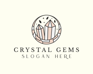 High End Crystals Jewel logo design