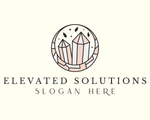 High End Crystals Jewel logo design