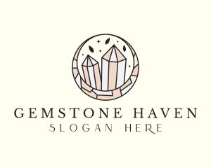 High End Crystals Jewel logo design