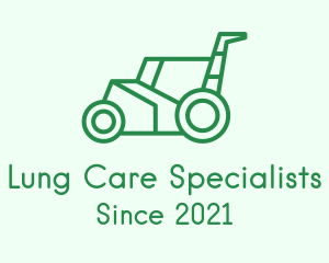 Green Lawn Mower  logo design