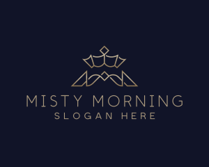 Royalty Crown Letter M logo design