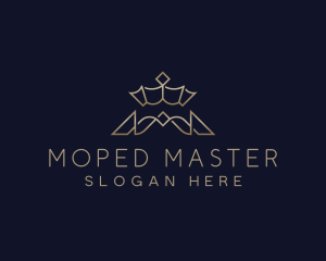 Royalty Crown Letter M logo design