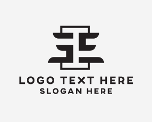 Music - Creative Fashion Studio Letter E logo design