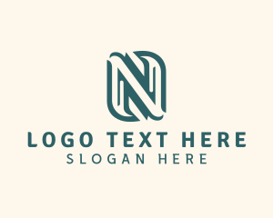Letter N - Organic Wellness Spa Letter N logo design