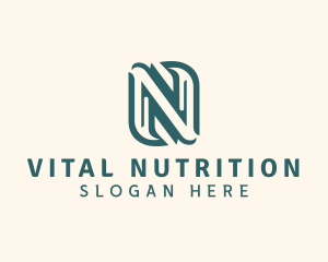 Nutritionist - Organic Wellness Spa Letter N logo design