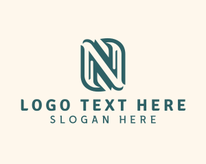 Eco - Organic Wellness Spa Letter N logo design