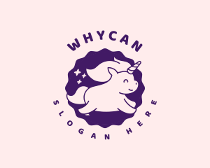 Cute Unicorn Toy Logo