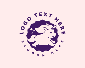 Cute Unicorn Toy Logo