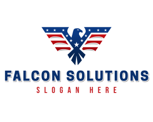 Eagle Wings Patriotic logo design