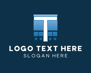 Text - Esports Pixelated Letter logo design
