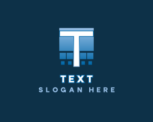 Esports Pixelated Letter T logo design