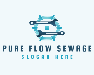 Sewage - House Plumbing Repair logo design