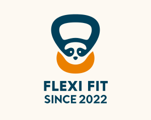 Panda Fitness Kettlebell  logo design