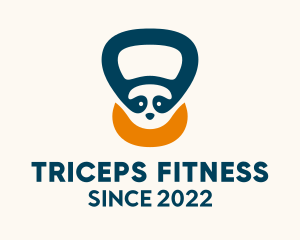 Panda Fitness Kettlebell  logo design