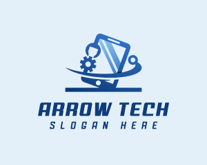 Smartphone Tech Developer logo design