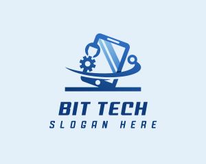 Smartphone Tech Developer logo design